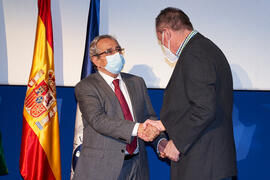 Toma de posesión de Antonio Jesús Nebro Urbaneja como nuevo catedrático del Área de Lenguajes y Sistemas Informáticos de la Universidad de Málaga. Paraninfo. Diciembre de 2021