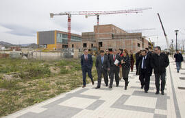 Firma de la recepción de la primera fase urbanizable de la ampliación del Campus de Teatinos de la Universidad de Málaga. Marzo de 2008