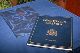 Toma de posesión de nuevos decanos, directores de centro y defensores de la Comunidad Universitaria. Paraninfo. Febrero de 2008