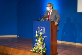 Discurso de José Ángel Narváez en la toma de posesión de nuevos catedráticos y profesores titulares de la Universidad de Málaga. Paraninfo. Diciembre de 2021