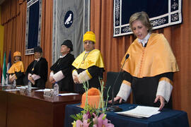 Toma de posesión de nuevos decanos, directores de centro y defensores de la Comunidad Universitaria. Paraninfo. Febrero de 2008