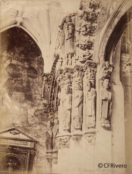 Orense, Catedral, Pórtico del Paraíso, parte izquierda. Valentín Medía.