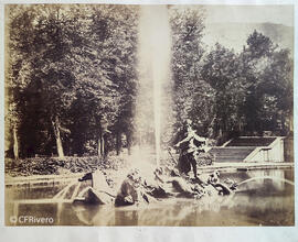 Real sitio de San Ildefonso (Segovia), Palacio de la Granja, Fuente de Neptuno. Charles Clifford