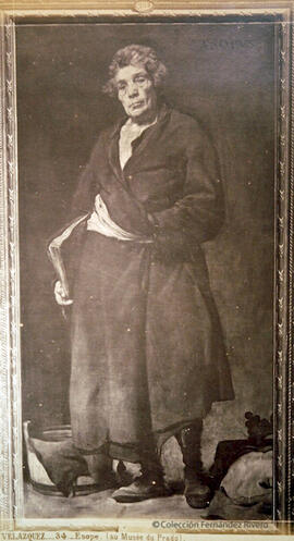 Óleo de Velázquez titulado "Esopo", del Museo del Prado de Madrid. Jean Laurent