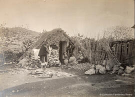 Málaga, Pedregalejo, choza de pescadores, M. Osuna