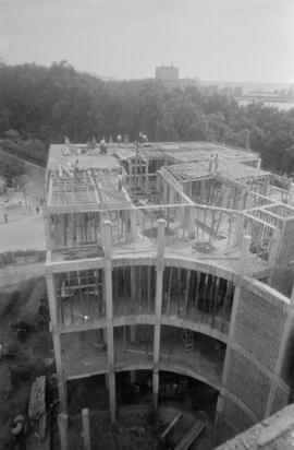 Construcción del Palacio de Diputación. 1954, octubre. Málaga. España.