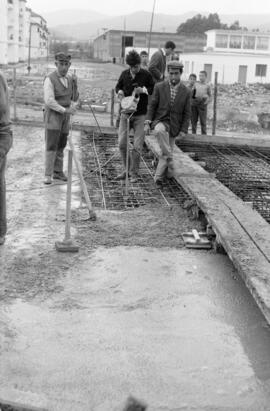 Arroyo de los Ángeles. Embovedado. Febrero de 1963. Málaga, España.