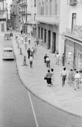 Plaza de la Constitución. Agosto de 1960. Málaga, España