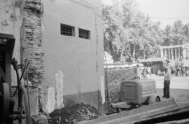 Plaza María Guerrero. Obras. Octubre de 1963. Málaga, España.