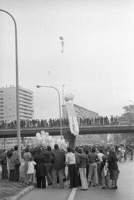 Manifestación por la autonomía de Andalucía. 1977-12-04. Málaga, España. 2.3. Manifestación.