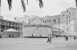 Solar de la Acera de la Marina. Enero de 1954. Málaga. España. Fondo Bienvenido-Arenas