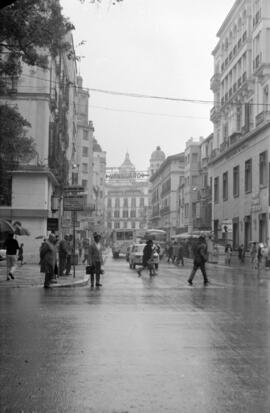 Alameda Principal. Puerta del Mar. Mayo de 1971. Málaga, España.