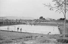 Ciudad Deportiva o Campo de la Juventud de Carranque  Noviembre de 1960. Málaga, España.