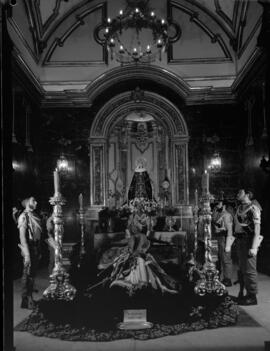 Semana Santa de Málaga. Cristo de la Buena Muerte. Iglesia de Santo Domingo. España.