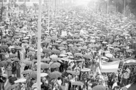 Manifestación por la autonomía de Andalucía. 1977-12-04. Málaga, España. 2.3. Manifestación.