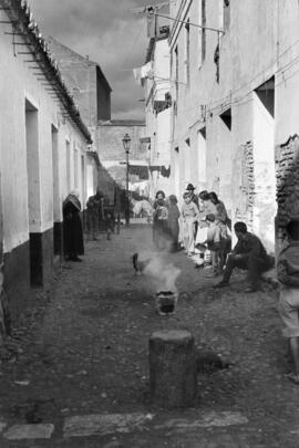 Calle Rollo. El Bulto. Década de 1940. Málaga, España.