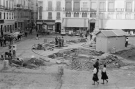 Plaza de la Constitución. Noviembre de 1959. Málaga, España