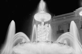 Plaza de la Constitución. Fuente de las Gitanillas. Inauguración el 11 de Julio de 1960. Málaga, ...