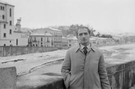 Málaga nevada. El río Guadalmedina. Febrero de 1954. España-03