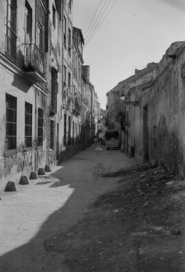 Calle, barrio de El Perchel. 1974, febrero. Málaga, España.