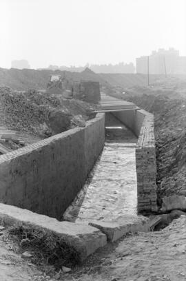 Embovedado del Arroyo del Cuarto. 1973-07, julio. Málaga, España.