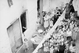 Vivienda corralón en el barrio de El Bulto. Octubre de 1954. Málaga, España.