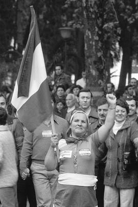 Manifestación por la autonomía de Andalucía. 1977-12-04. Málaga, España. 1.1: Preparativos.