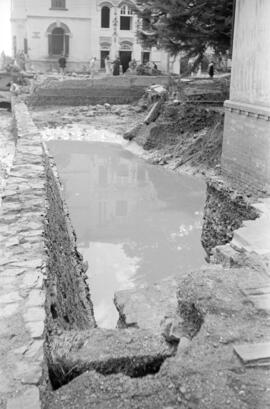 Destrozos en Villa Consuelo, de José Gómez Mercado, por las inundaciones del 29 de octubre de 195...