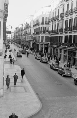 Calle Larios. Febrero de 1960. Málaga, España.