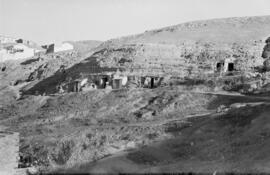 Viviendas cueva. 1954-11, noviembre. Málaga, España.