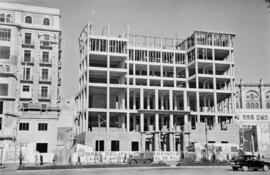 Construcción del Palacio de Diputación. 1954, diciembre. Málaga. España.