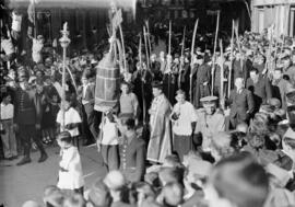 Semana Santa de Málaga. Nuestro Padre Jesús a su entrada en Jerusalén y María Santísima del Ampar...