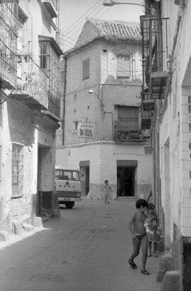 Calle San Jacinto, barrio de El Perchel. 1971. Málaga, España.