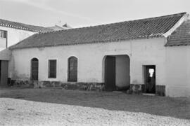 Calle Mármoles. Caserón y solar. Noviembre de 1954. Málaga, España.