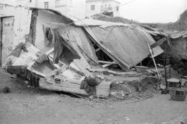 Viviendas. Arroyo del Cuarto. 1955-11, noviembre. Inundaciones del 29 de octubre de 1955. Málaga, España.