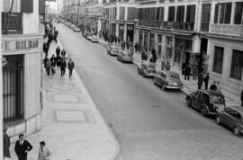 Calle Larios. Febrero de 1960. Málaga, España.