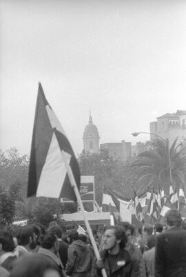 Manifestación por la autonomía de Andalucía. 1977-12-04. Málaga, España. 1.1: Preparativos.