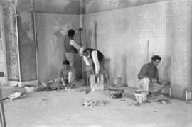 Obras en el Hotel Caleta para adaptarlo a hospital. Hacia 1942. Málaga, España-02