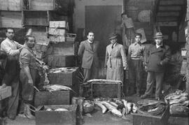 Lonja de Pescadería. Década de 1940. Málaga, España.