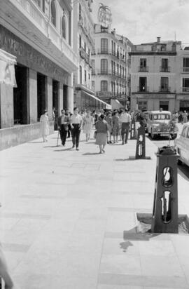 Plaza de la Constitución. Agosto de 1960. Málaga, España