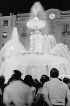 Plaza de la Constitución. Fuente de las Gitanillas. Inauguración el 11 de Julio de 1960. Málaga, ...