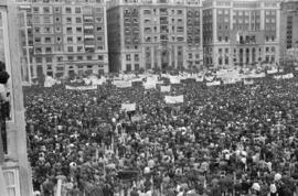 Visita oficial de Franco a Málaga. 27 y 28 de abril de 1961. Plaza de la Marina. Málaga, España