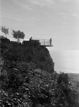 Presos de la Guerra Civil Española reforestando el monte Gibralfaro. Málaga. España. 01