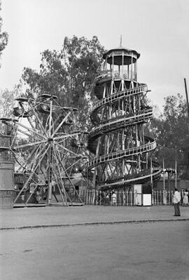 La noria que vio la farola. Hacia 1940. Málaga, España.