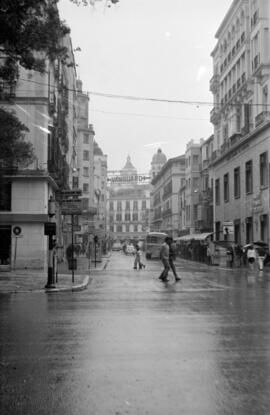 Alameda Principal. Puerta del Mar. Mayo de 1971. Málaga, España.