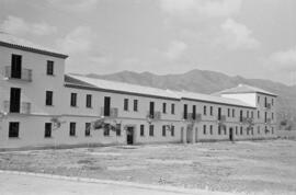 Construcción barriada en Ciudad Jardín. 1954, noviembre. Málaga. España.