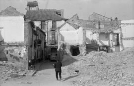 Calle, barrio de El Perchel. 1965, enero. Málaga, España