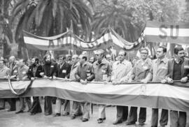 Manifestación por la autonomía de Andalucía. 1977-12-04. Málaga, España. 1.4. Manifestación.