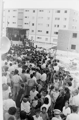 Inauguración Barriada 4 de diciembre. Agosto de 1959. Málaga, España.