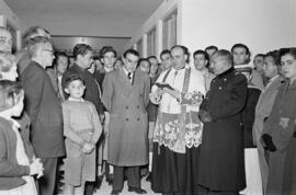 Bendición del mercado municipal. Enero de 1954. Málaga. España.